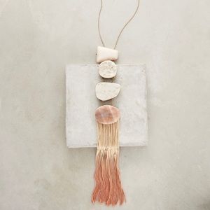 Iona Fringed Pendant Necklace